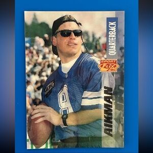 Troy Aikman 1995 Sportflix #1 Dallas Cowboys